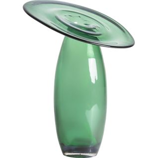 Vase Vert En Verre Translucide Au Design Contemporain Et Élégant