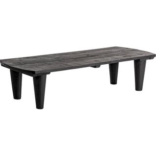 Table Basse Bois Vieilli Noir Style Classique Charme Intemporel