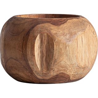 Vase En Teck Marron Vieilli Style Ethnique Décoration Chaleureuse