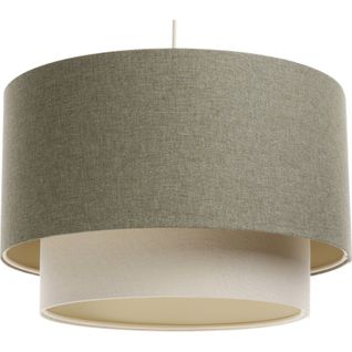 Suspension Bohème Élégante En Tissu Crème Pour Salon Ou Chambre D. 60 Cm - H35 Cm Beige