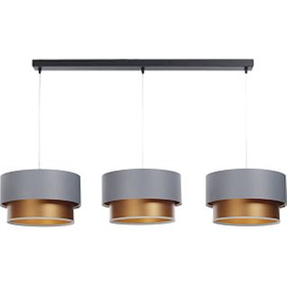 Suspension Élégante Satinée Lumière Chaleureuse Intérieur Moderne