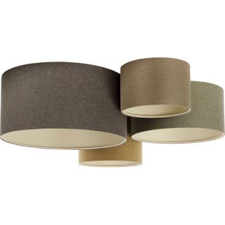 Plafonnier Boho Élégant Tissu Crème Pour Salon Ou Chambre