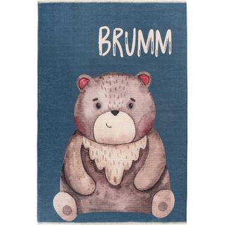 Tapis Enfant Ours Brumm Doux Antidérapant Lavable