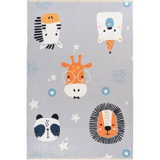 Tapis Enfant Doux Antidérapant Animaux Multicolore