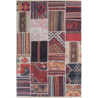 Tapis Patchwork Multicolore Moderne Pour Intérieur Extérieur 290 X 200 Cm Multicolore