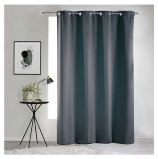 Rideau à Oeillets Occultant 135 X 240 Cm Occult Ardoise