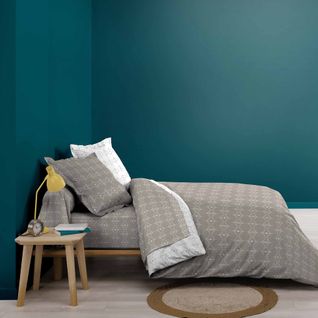 Taie De Traversin 85 X 185 Cm Aris Geometrix Naturel