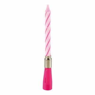 Bougie D Anniversaire Musicale 12.5 Cm Rose