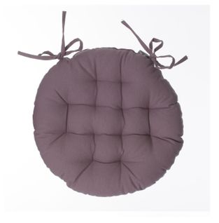 Galette De Chaise Ronde 38 Cm Taupe