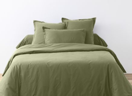 2 Taies D'oreiller Uni 50 X 70 Cm Passion Vert