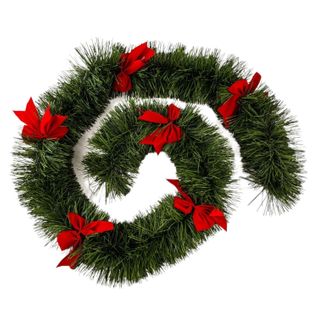 Guirlande De Noel Xl 2.7 M Avec Noeuds 6 Plis