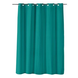 Rideau De Douche Clipsable 180 X 200 Cm Dotty Emeraude