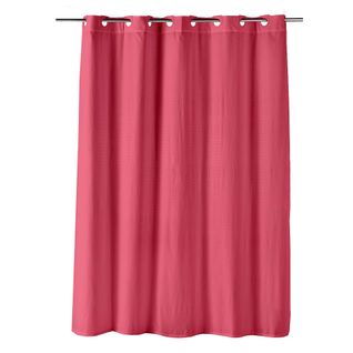 Rideau De Douche Clipsable 180 X 200 Cm Dotty Framboise