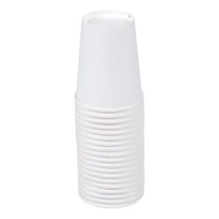 Set De 20 Gobelets En Carton 23 Cl Blanc
