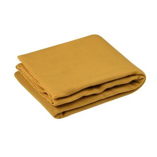 Plaid Polaire Collection Uni 125 X 150 Cm Jaune