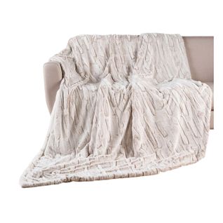 Plaid à Poils Doux Et Sherpa 125 X 150 Cm Lynx