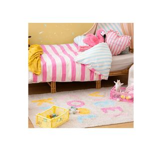 Housse De Couette + 1 Taie 140 X 200 Cm Rayure