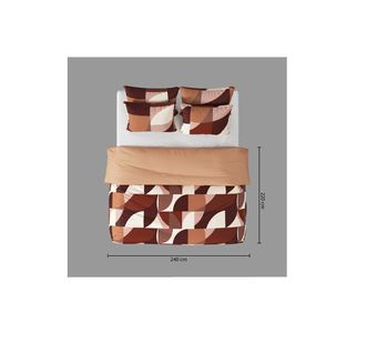 Housse Couette + 2 Taies 240 X 260 Cm Percale De Coton Tatia