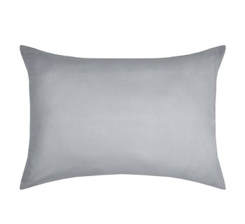 1 Taie D'oreiller Coton Uni 50 X 70 Cm Edens Gris Clair