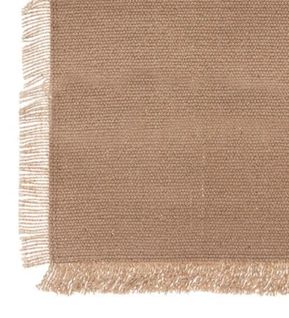 Nappe En Coton à Franges 150 X 250 Cm Beige - Chic Et Élégante