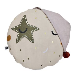 Coussin Rond Sky Dream 40 Cm  Déhoussable, 100% Coton