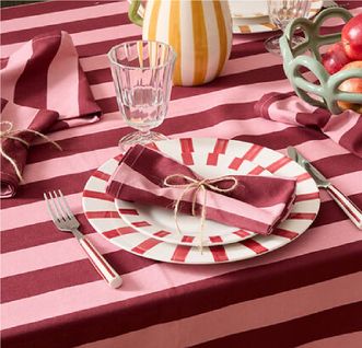 4 Serviettes De Table Cherry