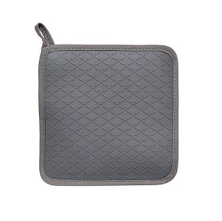 Manique De Cuisine Avec Protection Silicone Gris