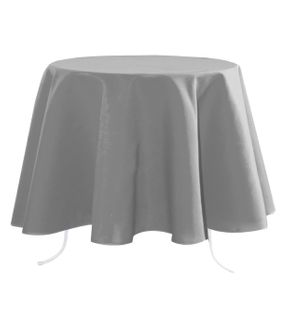 Nappe Ronde Nelson Grise 180 Cm