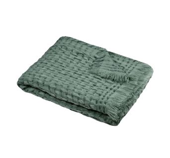 Plaid 130 X 150 Cm à Franges Alfie Beige