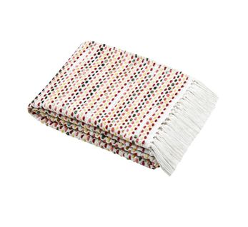 Plaid 125 X 150 Cm à Franges Multicouleur Archy