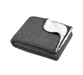 Plaid 130 X 160 Cm Sherpa Kookie Noir