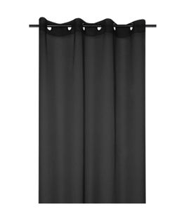 Voilage Uni 135 X 260 Cm Mona Noir