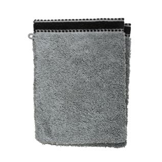 Lot De 2 Gants De Toilette 15 X 21 Cm Joia Gris Fonce