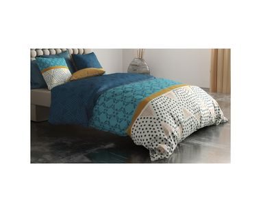 Housse Couette + 2 Taies 260 X 240 Cm Graphiques Modernes