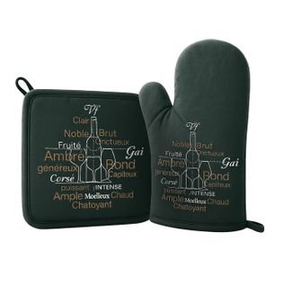 Gant Et Manique De Cuisine 20 X 20 Cm Saveurs Du Vignoble