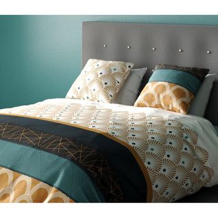 Housse Couette + 2 Taies 220 X 240 Cm Art Deco Bangy