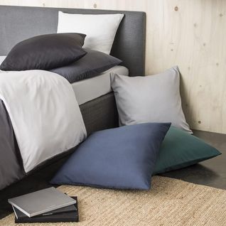 Lot De 2 Taies D'oreiller Uni 63 X 63 Cm Blanc