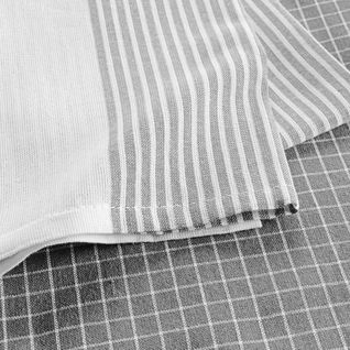 2 Serviettes Torchons 50 X 70 Cm Dejeuner Gris