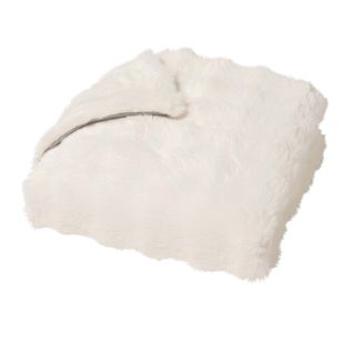 Plaid Effet Peluche Et Polaire 125 X 150 Cm Mountain Creme