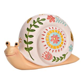 Escargot Décor Floral 14 X 8 X 7 Cm