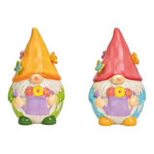 Lot De 2 Décorations Nains De Jardin Arrosoir 19 Cm