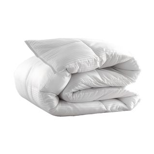 Couette Satin Rayé - Legere 220 X 240 Cm Blanc