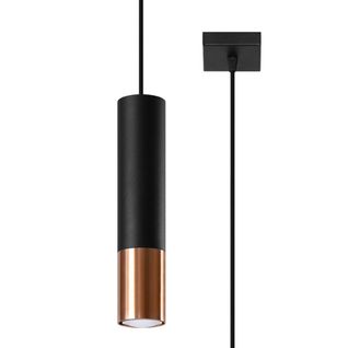 Lampe Suspendue Luminous 1 Noir-cuivre