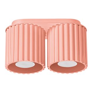 Plafonnier Aurélis 2 Peach Gu10