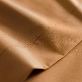 Housse De Couette Coton Percale Jaune 260x240 Cm