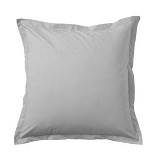 Taie D'oreiller Coton Percale Gris 65x65 Cm