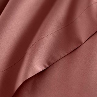 Housse De Couette Coton Percale Rose 140x200 Cm