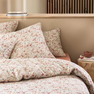 Parure De Lit Gaze De Coton Floral 260x240 Cm