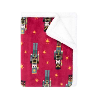 Plaid Polaire Cocooning Rouge 130x170 Casse-noisette