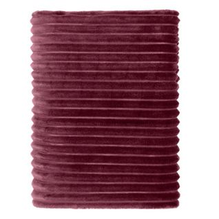 Plaid Polaire Cocooning 150x200 Bordeaux